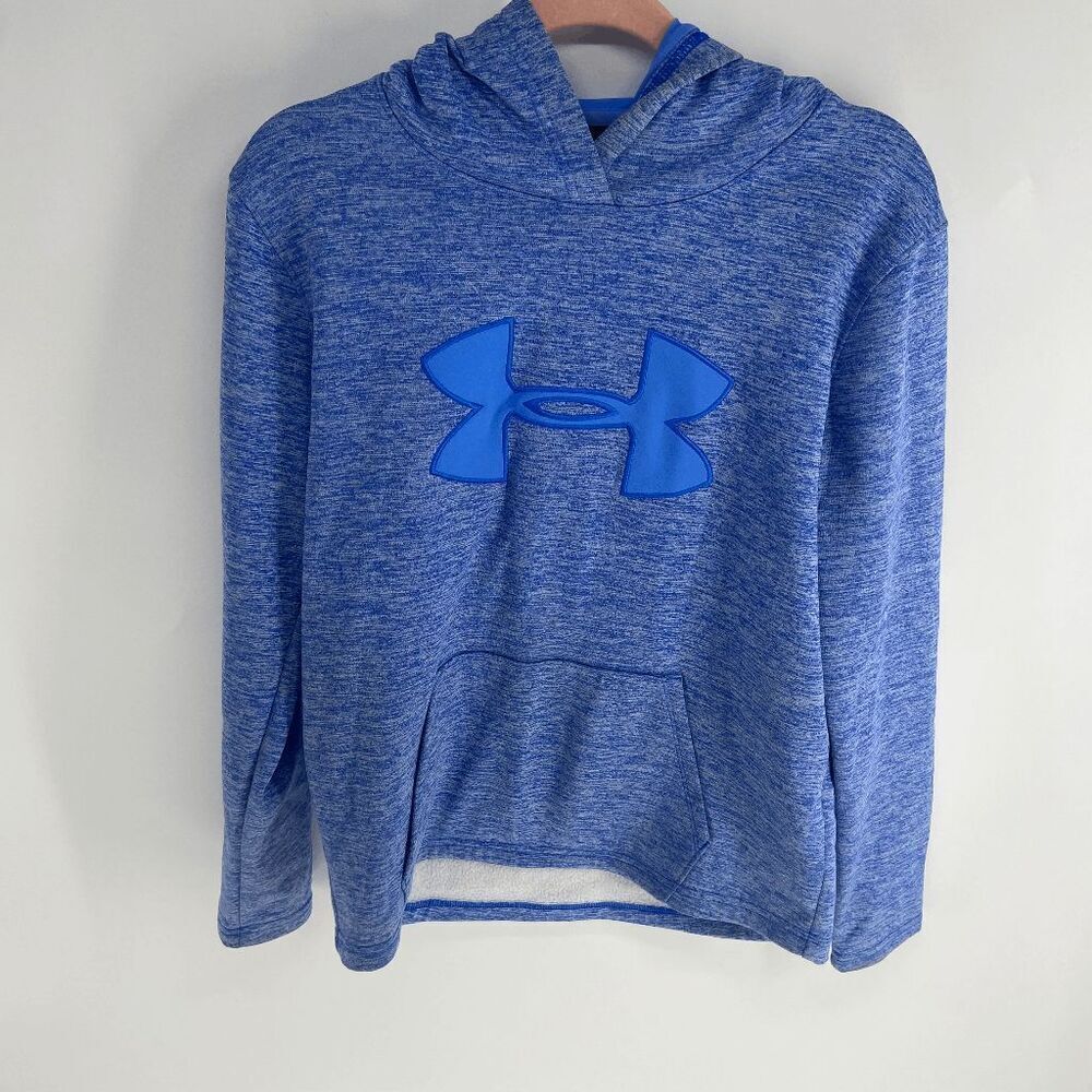 Under Armour Coldgear Women's Blue Loose Fit Hoodie With Front Pocket Size XS